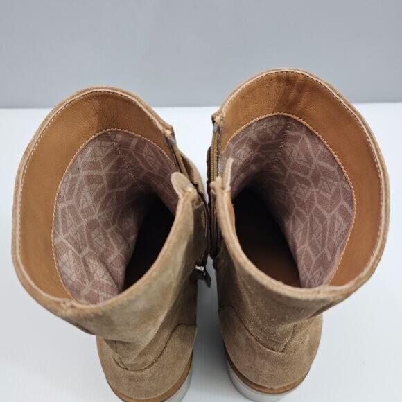 Aquatalia Bellamy Ankle Boot Womens 9.5 Brown Suede Water Resistant Designer - Picture 11 of 15